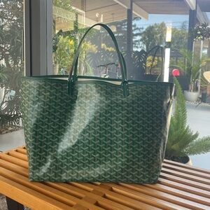Green Goyard GM Tote